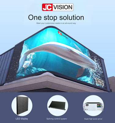 JCVISION настраиваемая реклама на открытом воздухе с 3D светодиодным видео на стене в торговых центрах