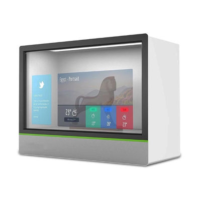 Рекламирующ прозрачную коробку дисплея LCD экрана касания LCD прозрачную 21,5 дюйма