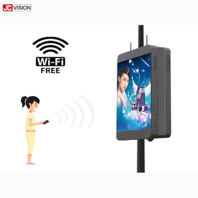 Дисплей СИД фонарного столба на открытом воздухе яркого Signage P6 Wifi цифров умный