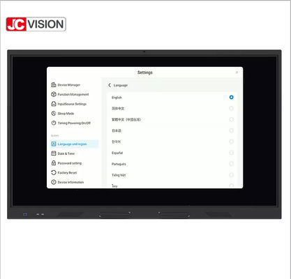 55 - Поддержка Whiteboard умной доски дисплея LCD 110 дюймов взаимодействующая 20 пунктов касания