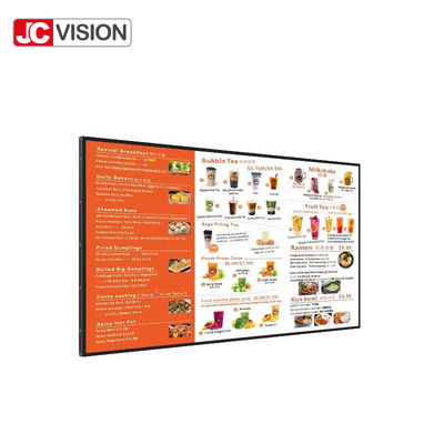43 / узкая рамка LCD шатона 55inch рекламируя доски меню цифров дисплея для ресторанов