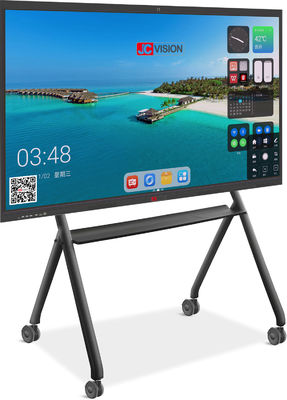 JCVISION 75 дюймовый Android 13.0 Интерактивная плоская панель 15W * 2 Стерео светодиодный подсвет