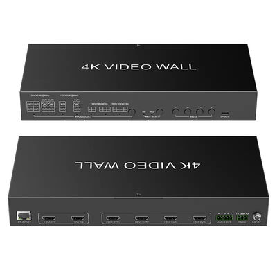 JCVISION 4K Video JCVISION Wall HDMI2.0 Matrix 2 в 4 выхода с 2X2 Выход на стену видео самоадаптивный L / R аудио выход