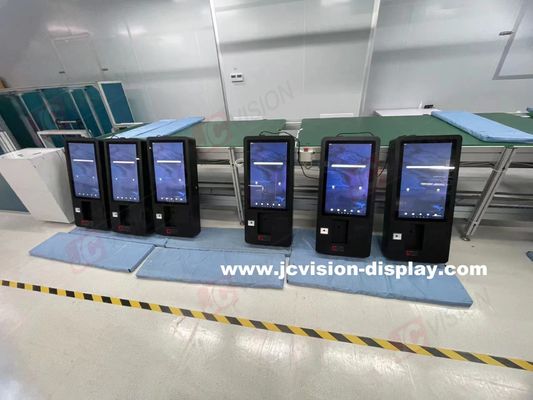JCVISION самообслуживание Киоски заказа 24 дюйма с прочной металлической оболочкой и максимальное потребление энергии     108W
