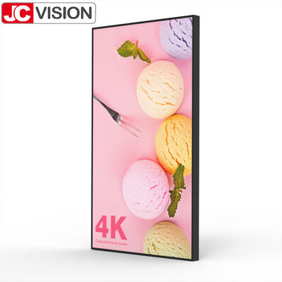 65" 4K UHD High Brightness Wall Light Box – 2000 nits, E-LED, Android 11 for Outdoor Retail & Public Spaces