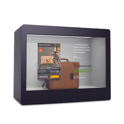 Экран касания LCD 21,5 дюймов прозрачный, рекламируя прозрачную витрину дисплея