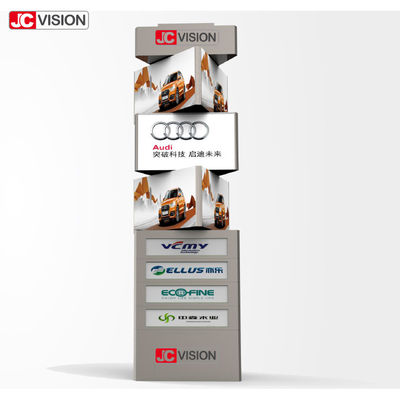 JCVISION подгоняло дисплей башни СИД на открытом воздухе дисплея Signage цифров вращая