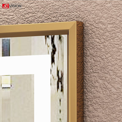 Алюминиевая парикмахерская зеркала макияжа экрана касания стены зеркала рамки DIY умная